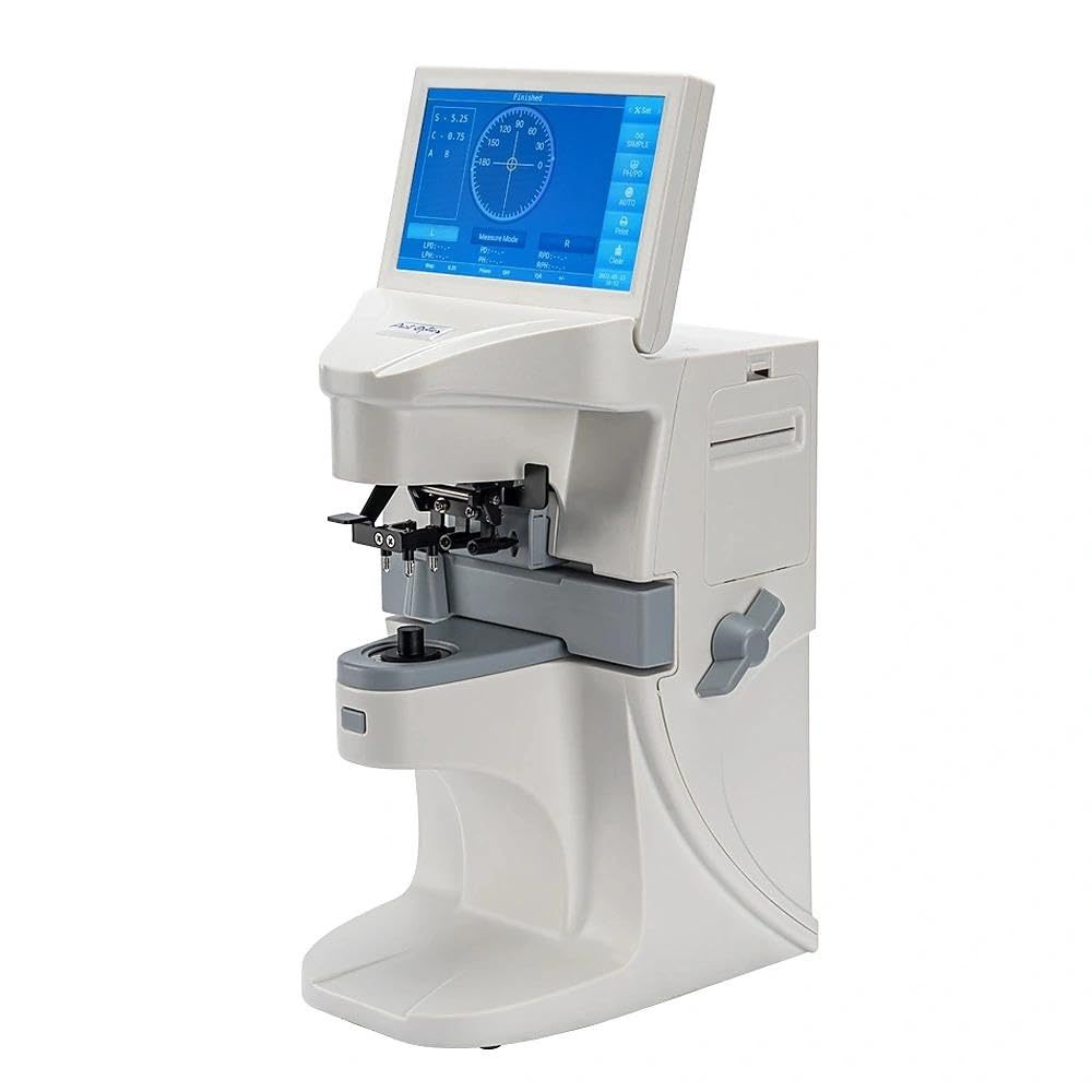 Auto Lensmeter with 7" Touch Screen Progressive Lens High-Performance Digital Optical Lensmeter with UV Measurement PD Printer & Auto Recognition​