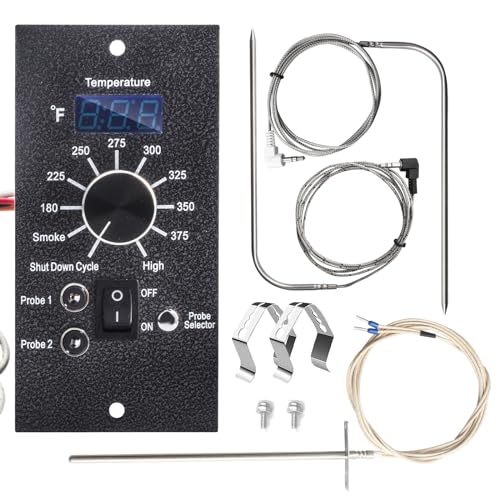 Replacement for Traeger Digital pro Controller Board kit,BAC365 Control Board Compatible with Most Traeger Pellet Grills (Except PTG), with RTD Temp Probe,2pcs Meat Probe