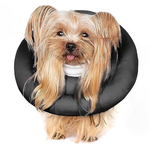 Comfortable Adjustable Soft Dog Cone Alternative - After Surgery Recovery Collar for Small Dogs & Cats - Different