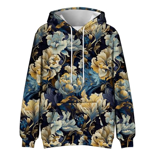 GOFULY Mens Sweatshirts Casual Fall Camo Hoodies Pullover Oversized Long Sleeve Winter Drawstring Hoodies Tall With Pockets3