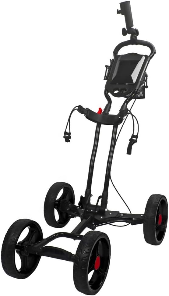 Aeroorゴルフカートプッシュプルカートバッグ折り畳み式カート