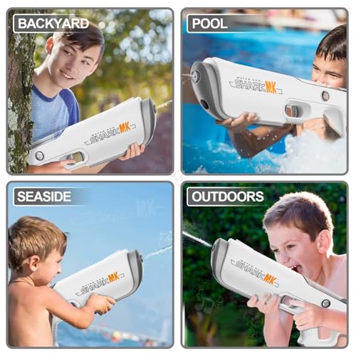 Image of Storio Rechargeable Electric Battery Operated Holi Pichkari Water Gun Toy for Kids| Auto Absorb, Continuous Firing| Upto 35Ft Shooting Range| High Pressure Mechanism