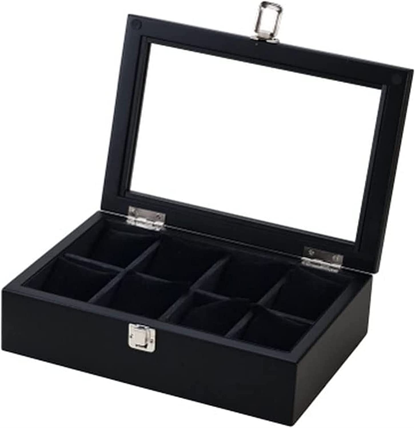 TIANQIHAO Wooden Watch Display Box Shell Black Mechanical Watch Storage Box Watch Packaging Gift Box