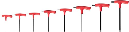 TEKTON Juego de llaves hexagonales con mango en T, 8 piezas (0.079-0.394 in) | KTX90203