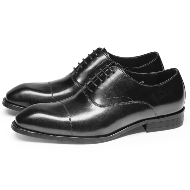 Men's Vintage Oxfords Classic Business Formal Dress Shoes Men Breathable Leather Wingtip Brogue Shoes