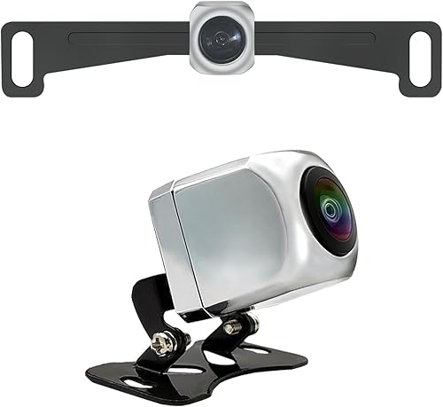 VOJKORE Cámara de respaldo para automóvil de 140 grados AHD 1080P ojo de pez gran angular Starlight cámara de visión nocturna impermeable IP68 placa