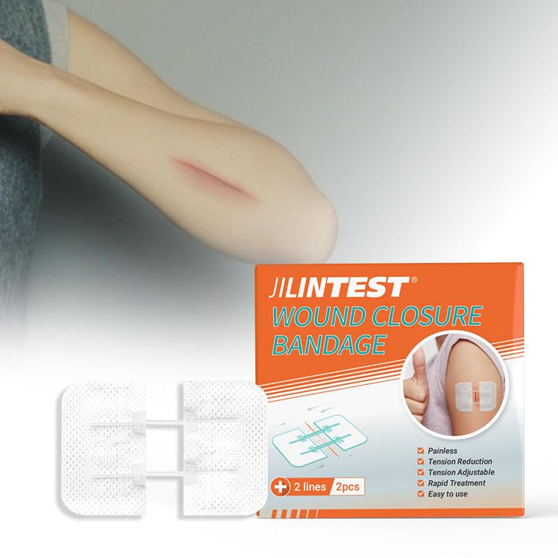 Image of Premium 2 line Wound Closure Bandage - Zip Stitch Technology I Bandages for Wounds with Stitches Bandage - 2 pcs