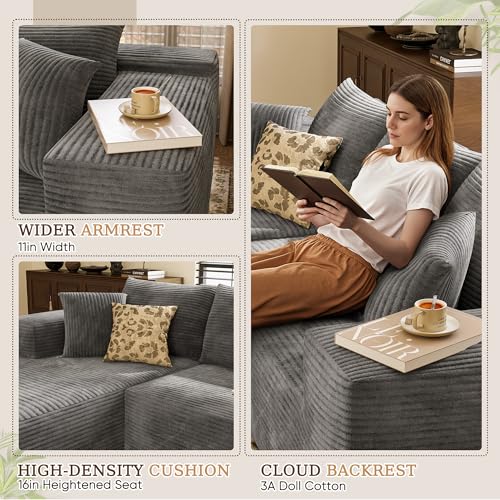 image for YESHOMY Boneless Couches for Living Room, 108