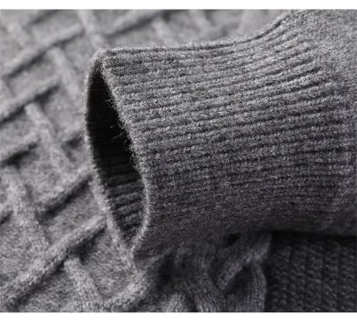 Mens Sweater Cardigan Thick Slim Fit Jumpers Knitwear Korean Style Clothes2