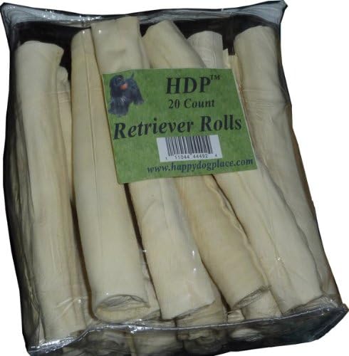 HDP Retriever Rolls Rawhide 9"-10" Size:20 Rolls Flavor:Original