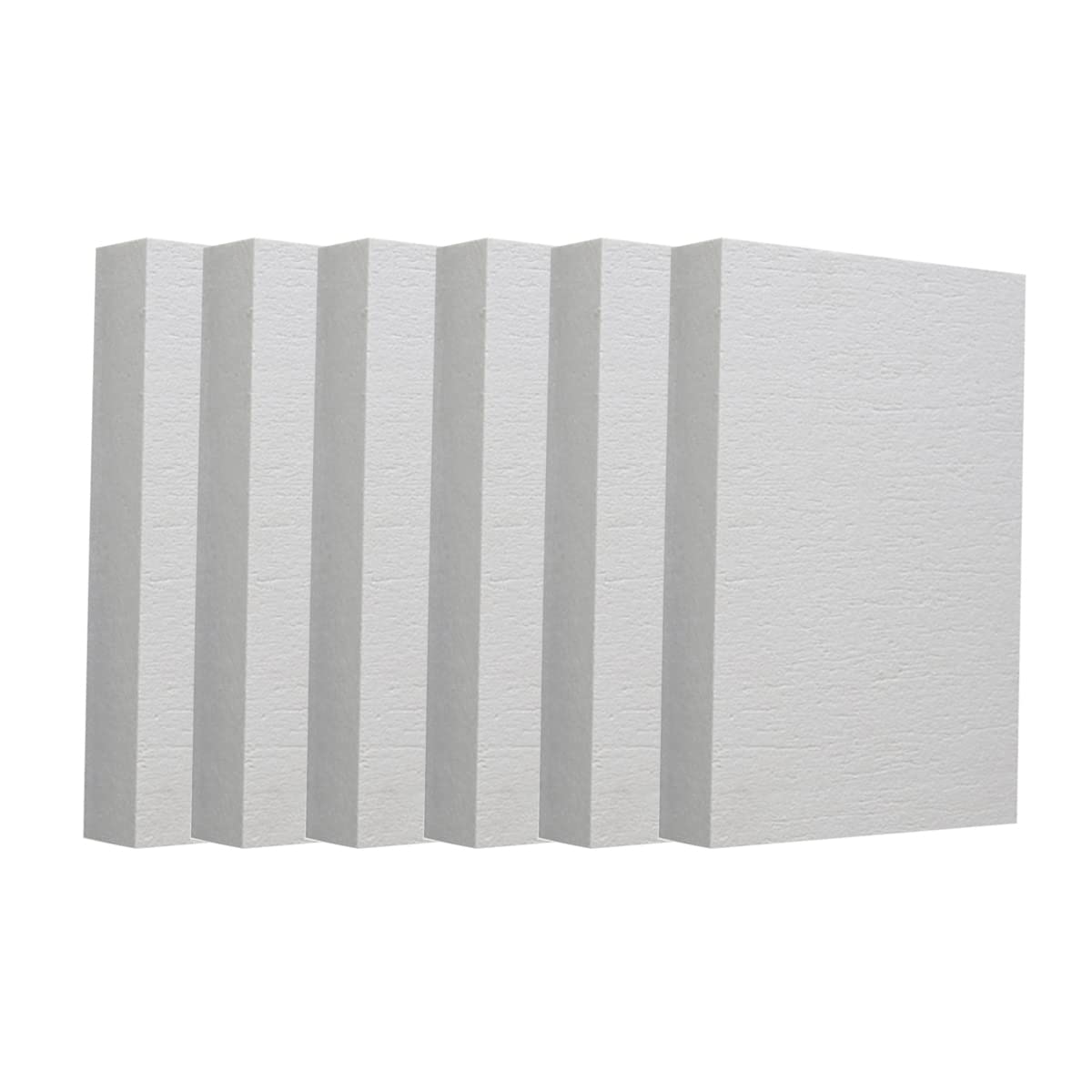 YTGZS Ceramic Fiber Insulation Board Fireproof Insulating Board for Pizza Ovens Wood Stoves Forges Kilns Furnaces Dishwasher 6mmx200mmx300mm,6pcs