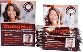 Shampoo Tonalizante Castanho Sem Amônia Cobre Grisalhos 10 Sachês 25ml