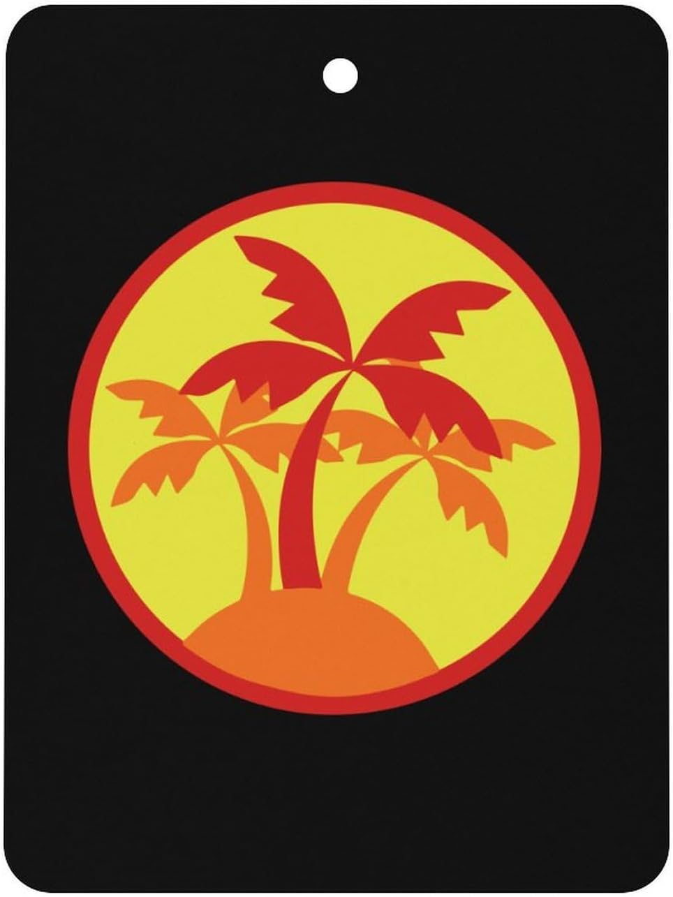 Sunset Tropical Coconut Trees Car Air Freshener Hanging Car Scent Cards Decor Interior Accessories
