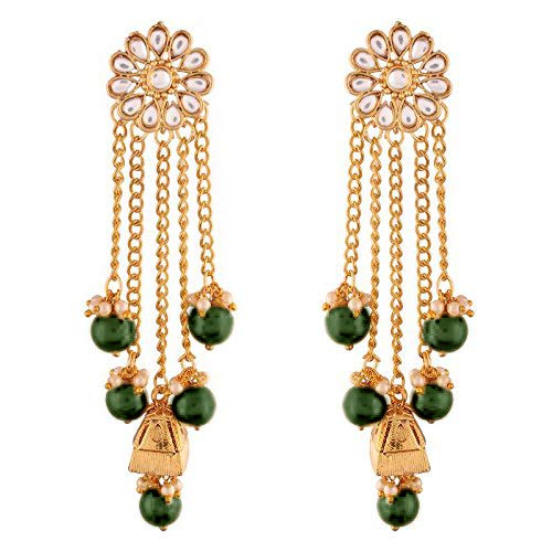 See full amazon price history chart for I Jewels 18K Gold Plated Traditional Kundan & Pearl Studded Earring Set for Women/Girls (E2606G) I Jewels 18K Gold Plated Traditional Kundan & Pearl Studded Earring Set for Women/Girls (E2606G) (B07Y4QHYND) Amazon Price History, Amazon Price Tracker