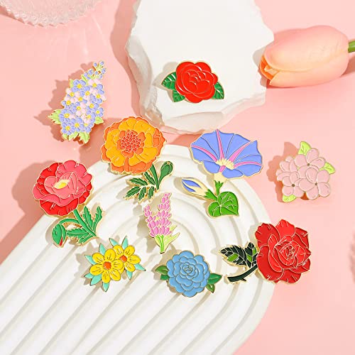 Creative Enamel Pins Bulk Set,Cartoon Plants Anime Rainbow Punk Animals Enamel Backpack Pins For Men/Women Cute Cool Pins For Jackets Clothes (Yd148-1) #TOP2
