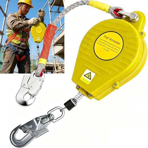 Harnais de Securite Anti Chute Toiture 10/15/20m (Jaune RSHJD