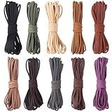 【Breite Anwendung】 Dieses Wildleder eignet sich zur Herstellung von Armbändern, Schnürsenkeln, Traumfängern, dekorativer Kleidung, Schuhen, Quasten usw. Sie können Ihrer Fantasie freien Lauf lassen.