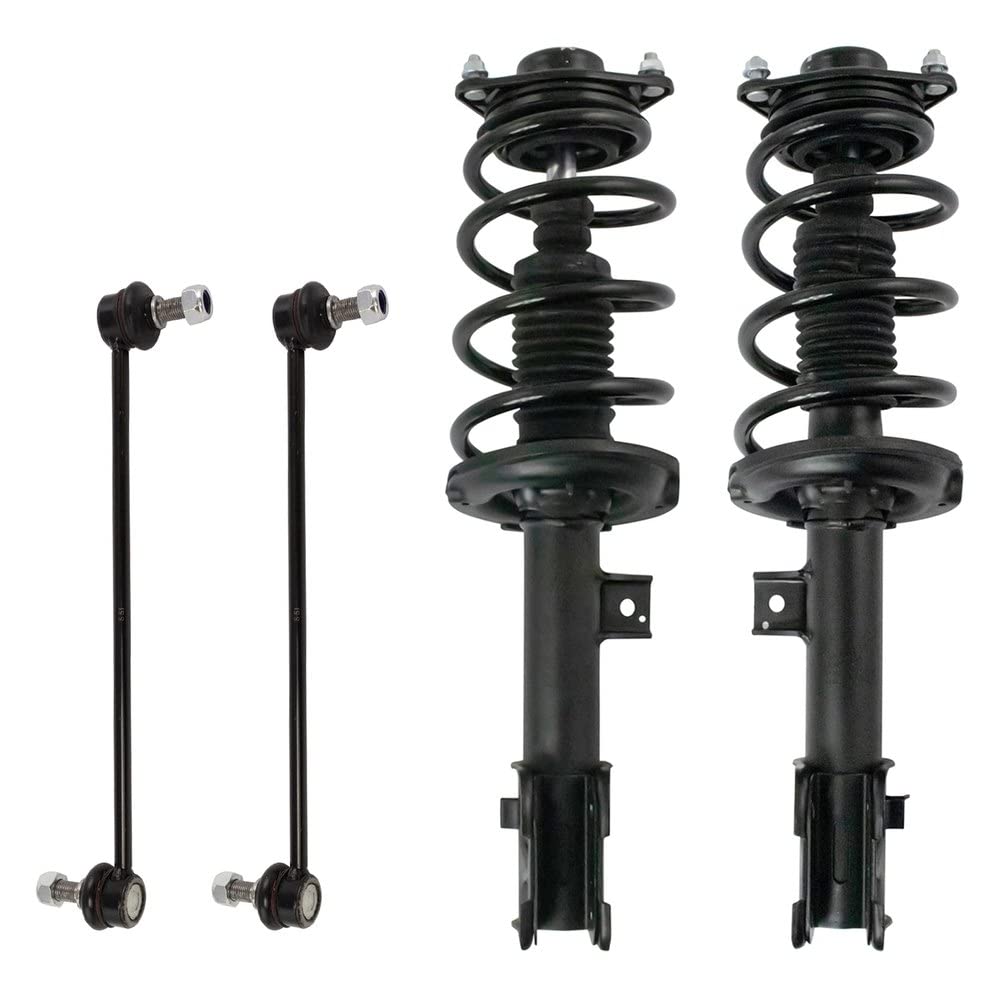 TRQ Front Suspension Kit Complete Strut & Coil Spring Assembly Sway Bar Stabilizer Link Compatible with 2015-2018 Hyundai Santa Fe Sport 2014-2015 Kia Sorento