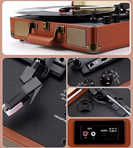 Tourne-Disque, Gramophone, Tourne-Disque Tourne-Disque Portable Gramophone Valise avec Bluetooth 3 Vitesses Stéréo Spea… - Les Beatles, Paul McCartney, John Lennon, RIngo Starr, George Harrison Tourne-Disque, Gramophone, Tourne-Disque Tourne-Disque Portable Gramophone Valise avec Bluetooth 3 Vitesses Stéréo Spea… – Image 6