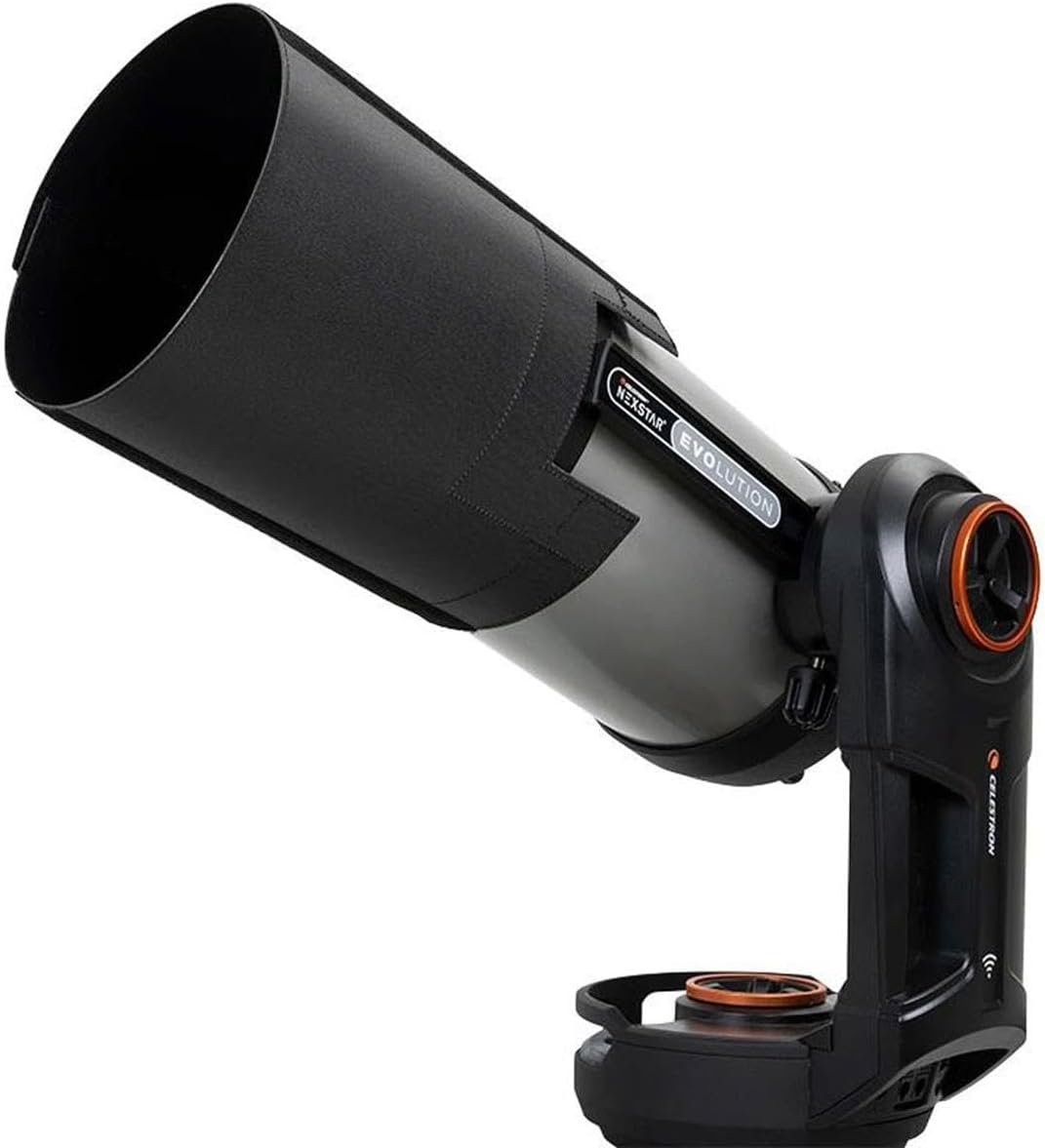 Celestron 94018 Deluxe Telescope Dew Shield with Velcro Attachment Points - Prevents Dew Formation on 6" and 8” Schmidt Cassegrain or EdgeHD Telescope Lenses, Black