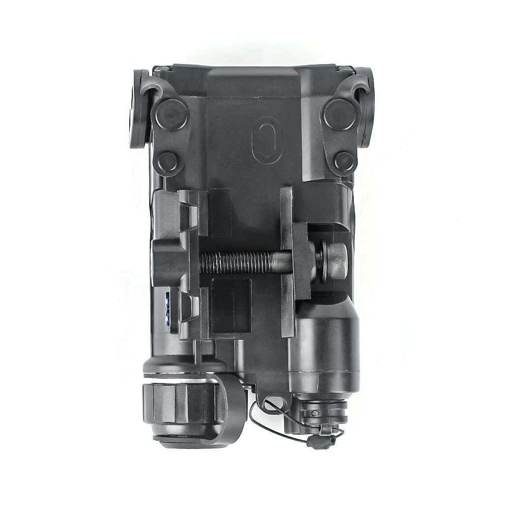 Mini NGAL éclairage et version flash lampe de poche torche de chasse 2 modes batterie virtuelle QD boîte installée pour 20mm Picatinini Railway Torch Box (Noir)