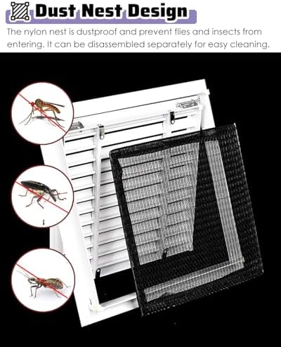 19" Drywall Access Panel Door for Ventilation, Attic Access with Grille Filters, 19x19, 19x15, 19x17 inch - Durable & Easy Installation, Ideal for Exterior Use