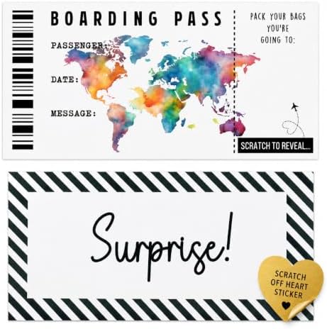 DIY Personalised Travel Ticket | Customisable Boarding Pass | Gif...
