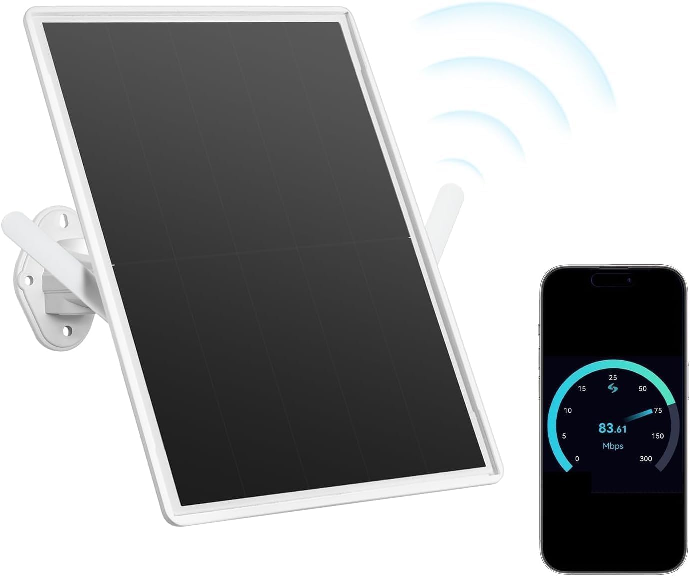 SECUEYE Routeur Solaire 4G LTE 2,4 GHz WiFi Hotspot Point d'accès sans Fil VSIM et Emplacement pour Carte SIM Batterie 26 000 mAh intégrée IP66 étanche extérieure pour caméra de sécurité