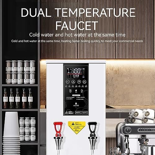 3000W Professional Commercial Electric Hot Water Dispenser with LCD Touch Screen, Built-in Water Purifier, Instant Hot Water Machine for Restaurants, Cafes, and Offices
