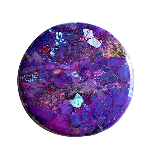 Cabochon violet cuivre turquoise dos plat facile à sertir pour créateurs de bijoux