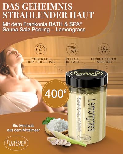 Saunasalz Frankonia BATH & SPA Sauna Salz Peeling mit Lemongrass