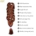 Christmas Gifts 2 Pack Jumbo Braiding Hair Brown Color Kanekalon X-Pression Braiding Fiber Hair Extensions African Jumbo Braids for Twist Corchet (165g/pcs, 84inch,30#)
