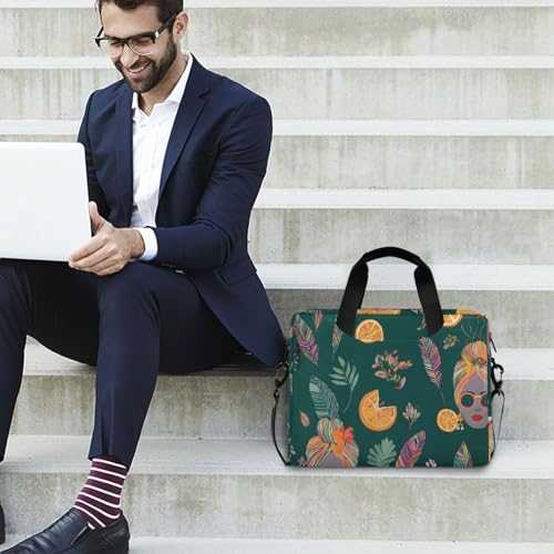 Maletín para laptop con patrón mujer afroamericana Alaza miniatura 3
