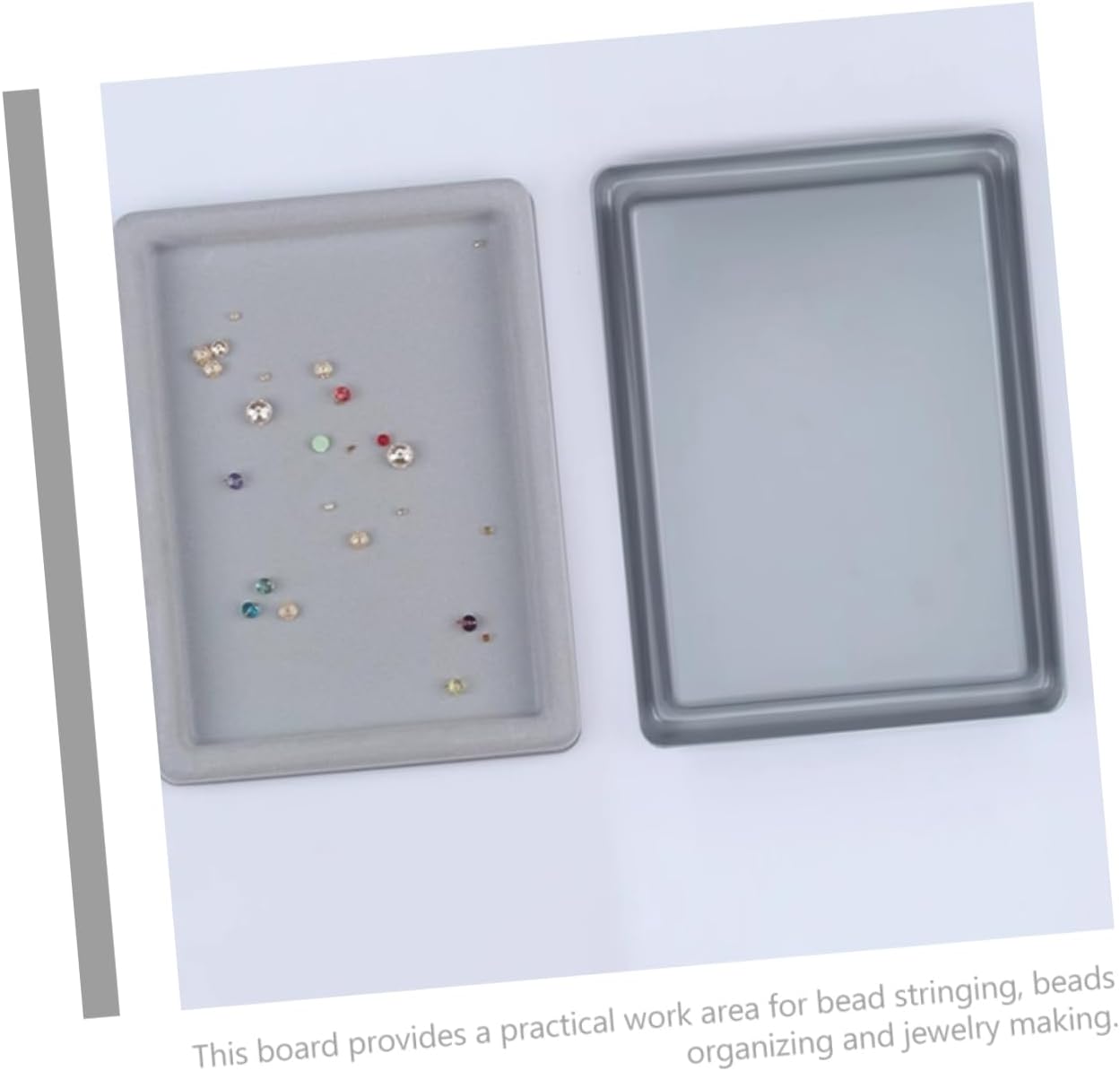 SEWACC 2Pcs Bead Design Board for Jewelry Making Durable Bracelet Beading Mat Organizing Tray for DIY Crafting for Arranging and Stringing Beads Great for Craft Lovers