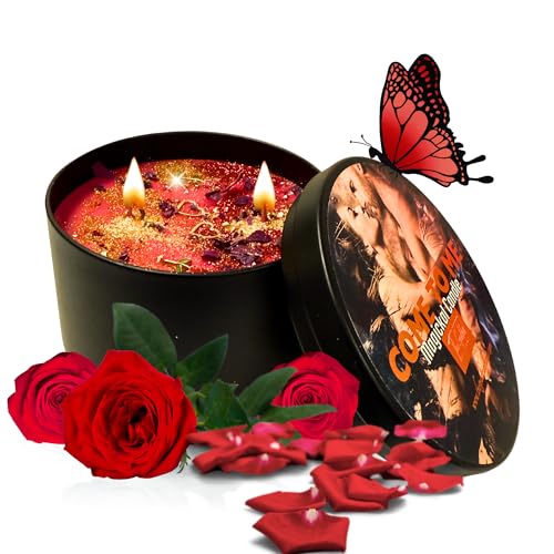 Come to Me Love Spell Candle | Love & Attraction Natural Coconut Wax Spell Candle | Made with Roses,Crystals & Rose Essential Oil | Romance & Relationships Rituals | Wiccan Pagan Hoodoo (Large 14oz)