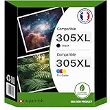 Le lot contient 2 Cartouche d'encre 305XL Multicolor 240 Pages