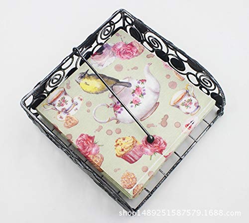 Wallye Floral Printed Decoupage Bird Paper Napkins,French Country Garden Inspired Tea Party Luncheon Napkins, 20 Pack #TOP5