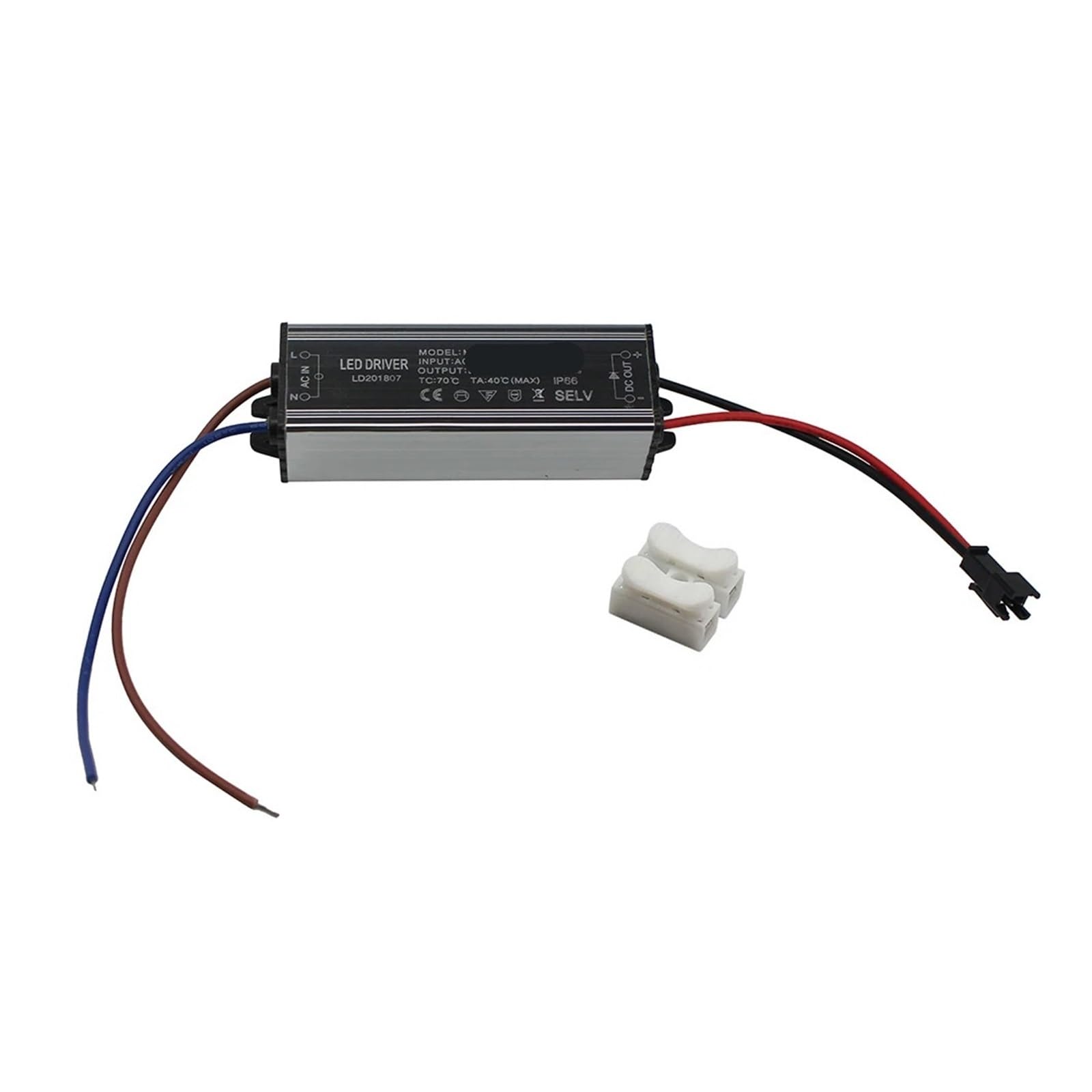 Driver LED in Alluminio IP66 18-25W 300mA AC 100-265V a DC 54-90V Alimentatore Impermeabile Trasformatore di Illuminazione Driver Zavorra