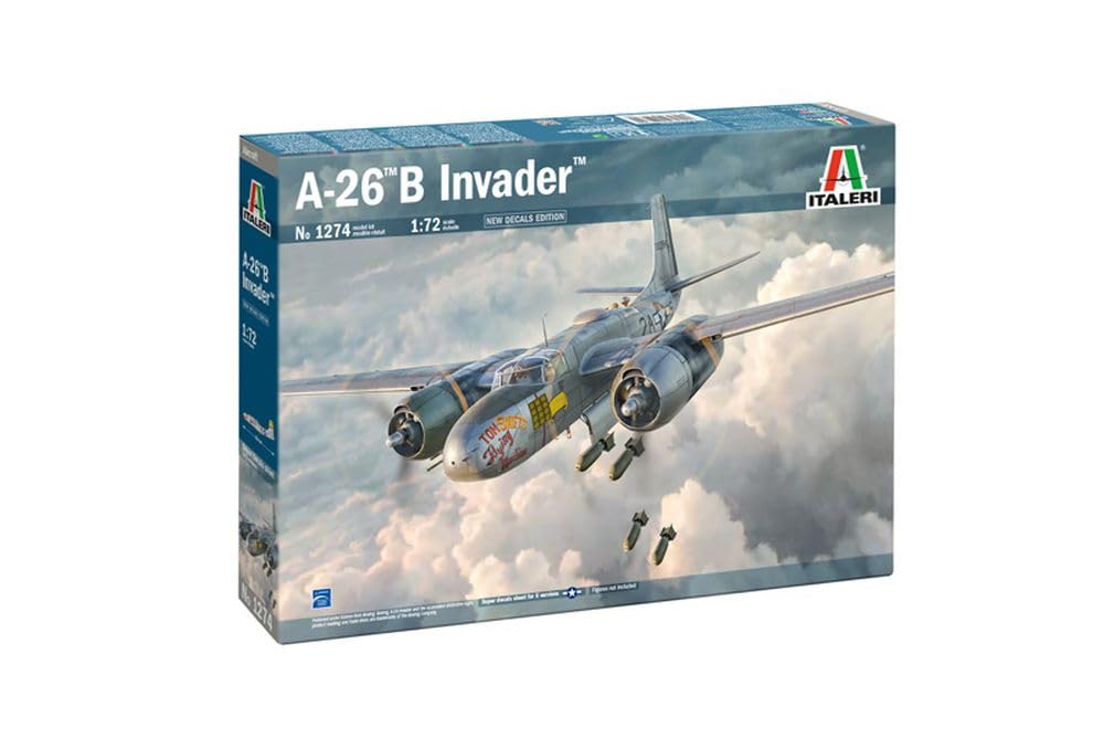 Italeri 1274 A-26 B Invader, scala 1:72, Plastic Model Kit/Modello in plastica da montare