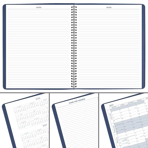 Image of AT-A-GLANCE 2027 Planner, Monthly, 15-Month Jan-Mar, 9 inch x 11 inch, Unruled Daily Blocks, Blue (702502027)