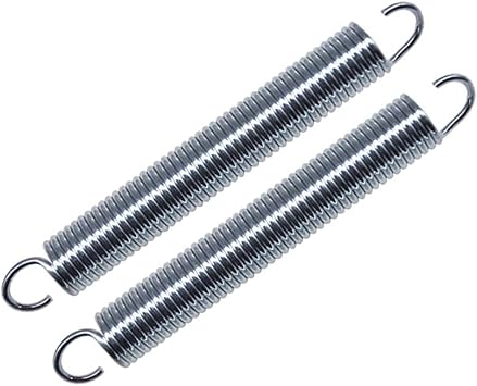 4 3/4 inch Replacement Recliner Sofa Chair Mechanism Tension Springs Pack of 2 - Short Neck Hook Style
