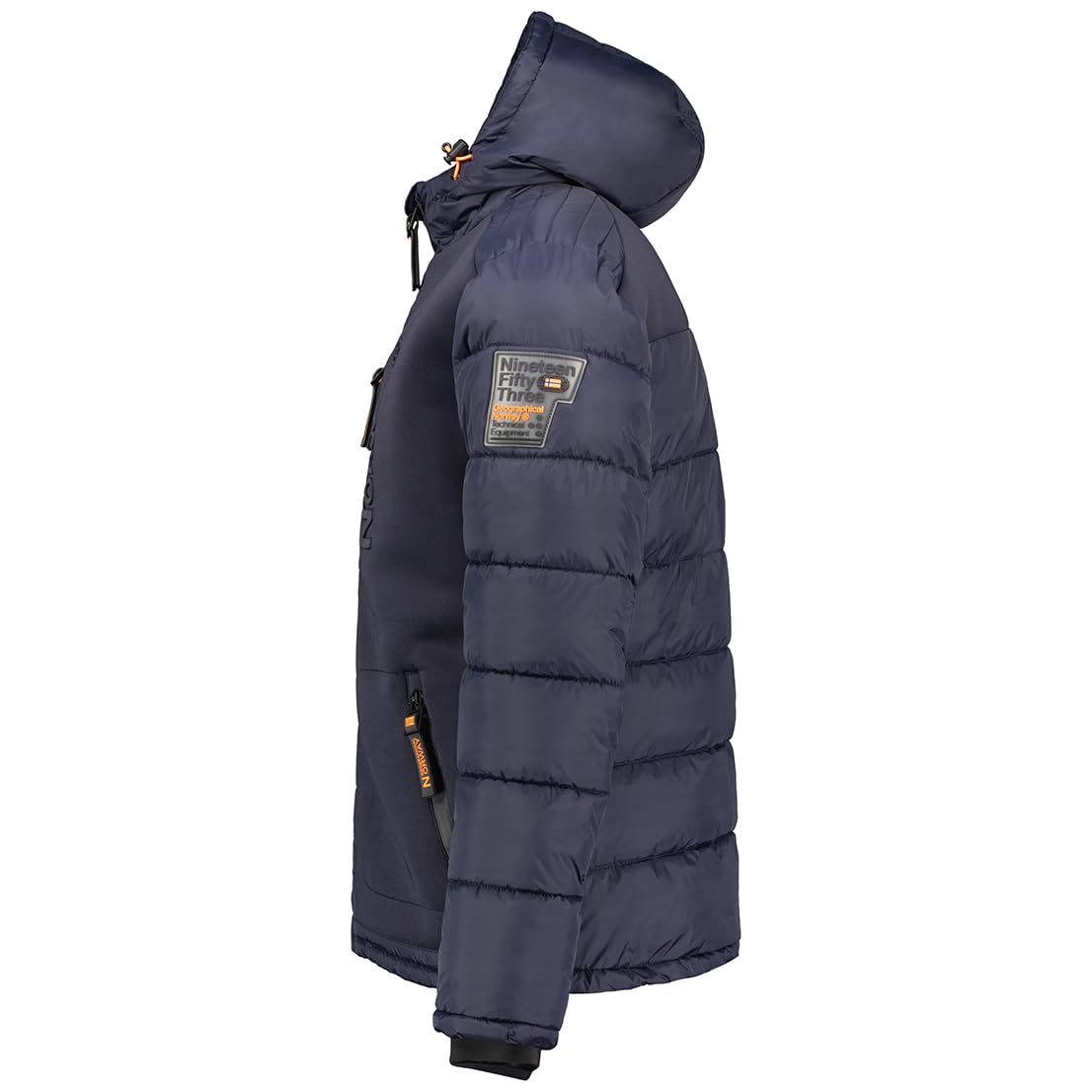 Geographical Norway Herren Steppjacke Winterjacke mit Kapuze S-7XL Outdoor SKI Snowboard Kapuzenjacke