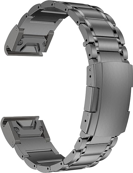 synsing Pulsera de titanio de 22 mm compatible con Fenix 8 47 mm/E 47 mm/7/6 Pro/5 Plus/Forerunner 965 955, correa de reloj de metal de 26 mm con cierre rápido compatible con Fenix 8 51 mm/Enduro 3 51