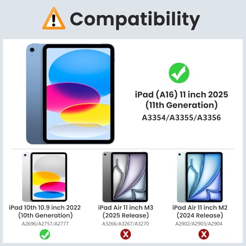 Image of MoKo Clear Case for iPad (A16) 11th Generation 2025, Ultramarine