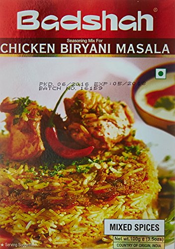 Badshah, Chicken Biryani Masala, 100 Grams(gm)