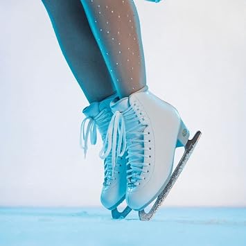 Riedell Crystal Junior Ice Skates - Competitive Figure Ice Skates with Stainless Steel Vesta Blade