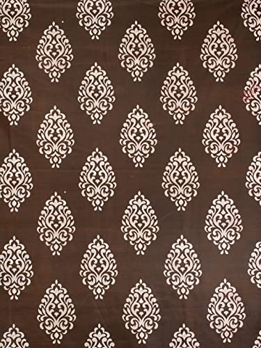Image of Woah Washing Semi Automatic Washing Machine Cover Suitable for 5 Kg to 8 Kg Brown Embroider Top Load Washing Machine Cover | Dustproof Durable Cover