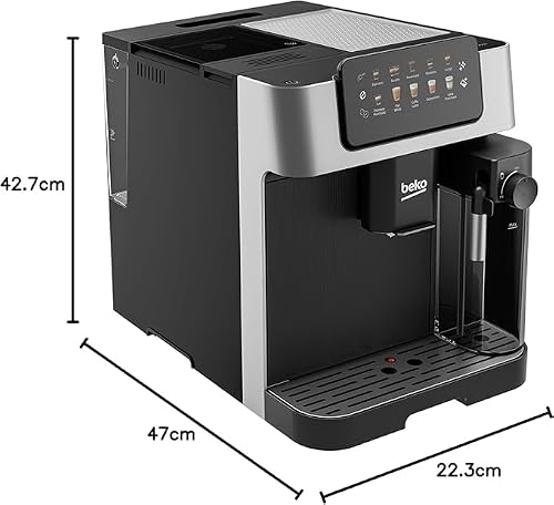 Beko Bean to Cup Coffee Espresso Machine CaffeExperto CEG7304X | Milk Jug | Colour Touch Screen Panel | 19 Bar Pressure, 2 Coffee Nozzles | Fully Automatic, Black - Image 3