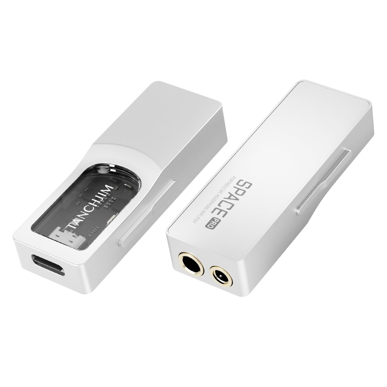 TANCHJIM SPACE PRO Amplificatore Cuffie, Doppio DAC CS43198, Amplificazione Indipendente, 618mW, Uscita 3.5/4.4mm, PCM768kHz DSD256, Gioco/Audio, Supporto Mic e Virtuale 5.1/7.1