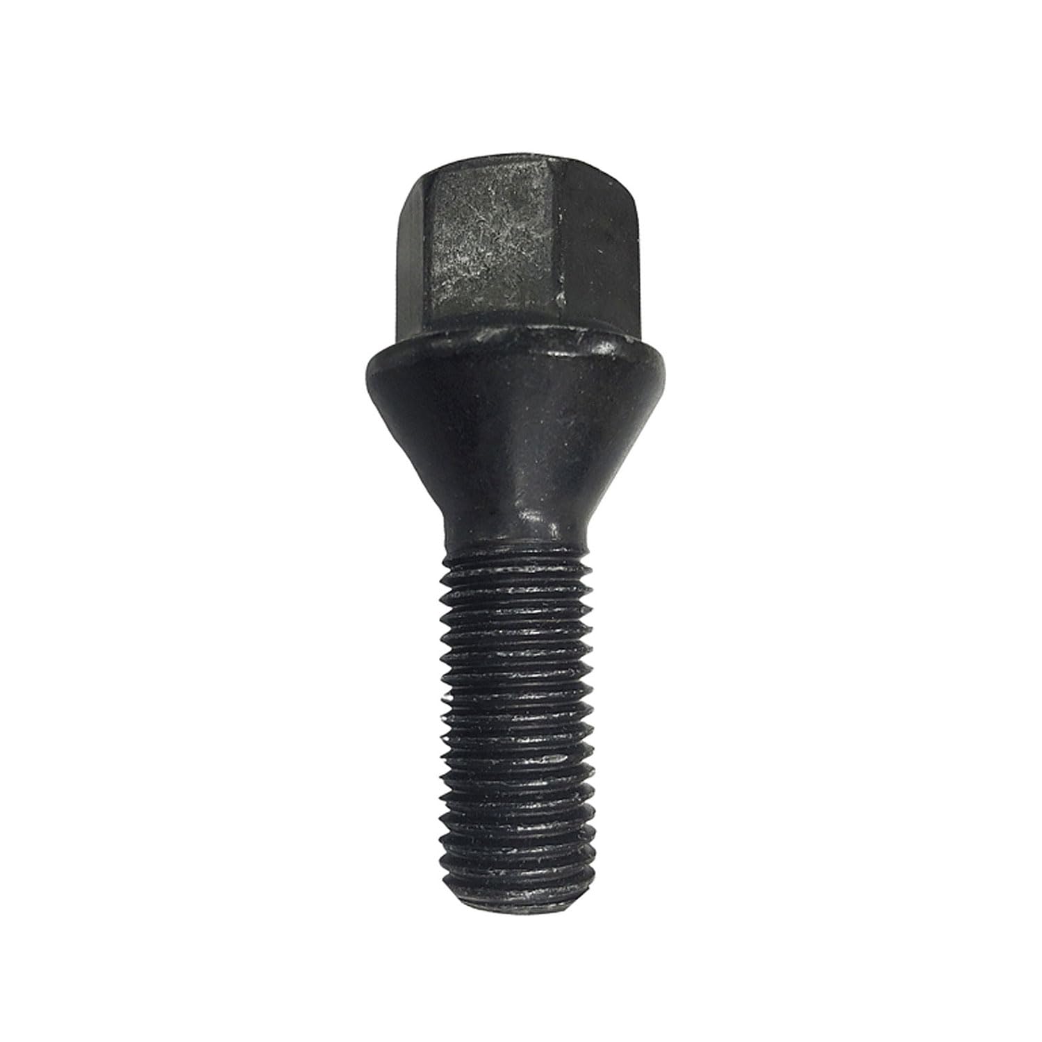Bulloni per ruota M14 x 1,25 30 mm con testa conica nero